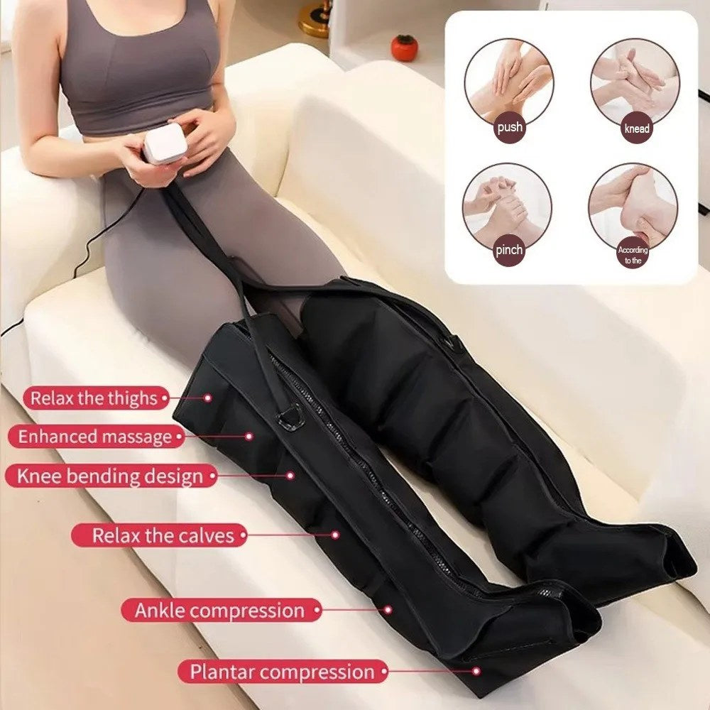 Massage zones on the leg